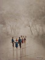 Escuela Impresionista (XX) - NO RESERVE - Paseo nublado