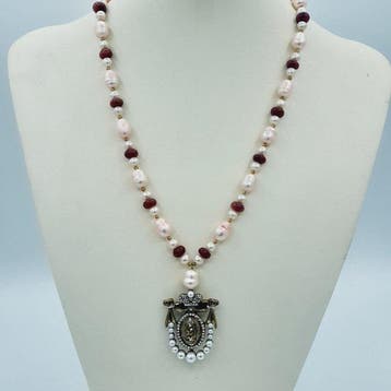 Zonder minimumprijs - Ketting met hanger Zilver, Sieraden, Tassen en Uiterlijk, Antieke sieraden