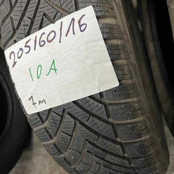 2 x Vredestein Wintrac 205-60-16 Winterbanden 7mm, Gebruikt, 16 inch, Band(en), Personenwagen