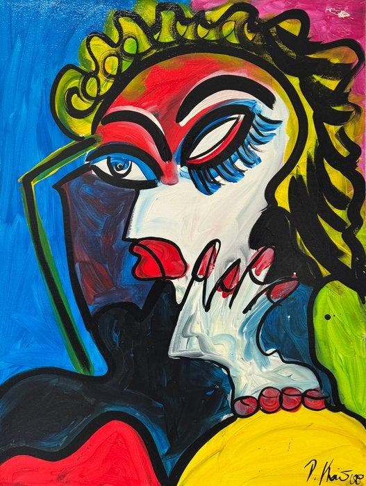 Peter Robert Keil - Romy Haag im Studio, Antiek en Kunst, Kunst | Schilderijen | Modern