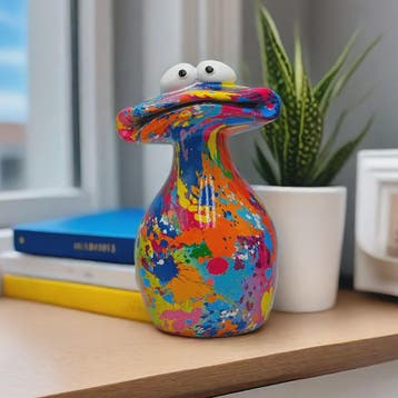 Karakteristieke Kikker Resin Figuur - Vrolijke Decoratie voo