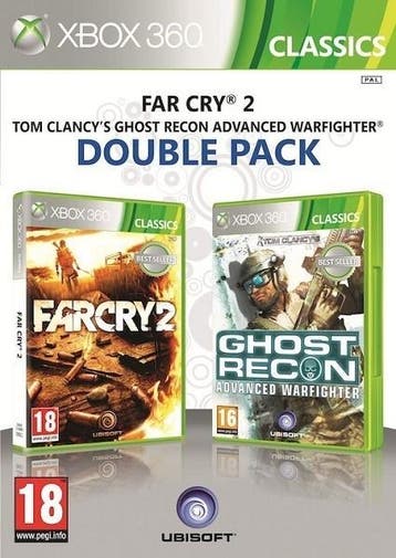 Far Cry 2 + Ghost Recon: Advanced Warfighter Xbox 360, Avontuur en Actie, 1 speler, Ophalen of Verzenden, Zo goed als nieuw