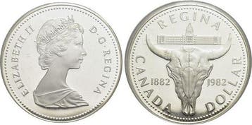 Dollar 1982 Canada Elisabeth Ii 1952-2022, Verzenden