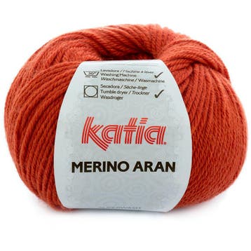 Katia Merino Aran - 50 donkeroranje - Merinogaren, Ophalen of Verzenden, Nieuw