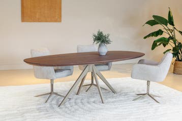 Ontwerp je eigen droomtafel | EIKEN (deens)ovaal,rond, recht, Verzenden, Nieuw, Overige materialen