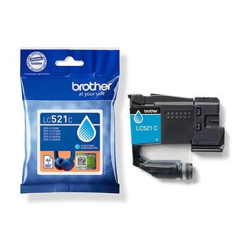 Brother LC-521C inktcartridge cyaan (origineel), Verzenden, Nieuw, Cartridge, Brother