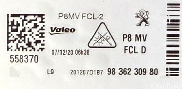 Peugeot 3008 5008 II LED Dagrijverlichting rechts 9836230980, Ophalen, Gebruikt
