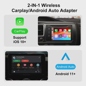 Draadloze CarPlay & Android Auto Adapter: Upgrade uw auto me, Auto-onderdelen, Verzenden, Nieuw