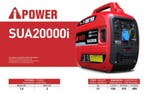 A-iPower SUA2000i inverter aggregaat generator benzine 2000W, Doe-het-zelf en Verbouw, Aggregaten, Nieuw, Minder dan 5 kVA, Benzine