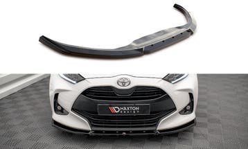 Voorspoiler V.2 Toyota Yaris MK4 Maxton Glans Zwart, Ophalen of Verzenden, Nieuw