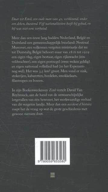 Zink 9789059653580 David van Reybrouck, Boeken, Verzenden, Zo goed als nieuw, David van Reybrouck