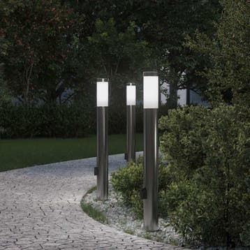 vidaXL Bolderverlichting met stopcontact 3 stuks 80 cm, Verzenden, Nieuw