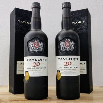 Taylors - 20 years old Tawny - Porto - 2 Flessen (0.75, Nieuw