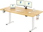 Zit sta bureau - Elektrisch - Verstelbaar - 160x60 cm - Wit/, Huis en Inrichting, Bureaus, Verzenden, Zo goed als nieuw