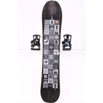 159 163 snowboard NITRO MAGNUM WIDE, Black, Camber, Verzenden, Gebruikt