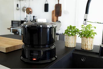 Aardappelschiller elektrisch - Aardappelschilmachine- Zwart, Verzenden, Zo goed als nieuw