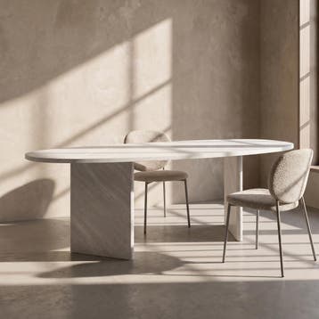 *WOONWINKEL* Organische Eettafel Groot Wit, Verzenden, Nieuw