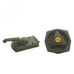 Deurslot Rond FF2 zonder Cilinder Links Zwart, Caravans en Kamperen, Ophalen of Verzenden, Nieuw