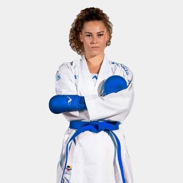 Kumite-karatepak Onyx (Blauw) Arawaza | WKF (Maat: 195), Verzenden, Nieuw, Karate, Vechtsportpak