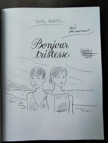 Bonjour tristesse + ex-libris + dédicace - C - 1 Album -, Nieuw