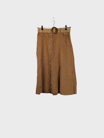 ORIGINAL TRADEMARK Maxi Skirt Dames maat M Bruin Vintage, Ophalen of Verzenden, Nieuw