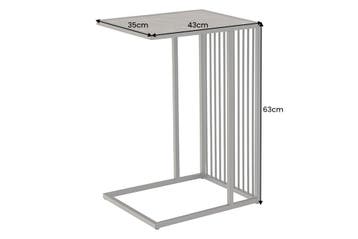 Bijzettafel ARCHITECTUUR 60 cm marmeren plaat - 43275, Ophalen of Verzenden, Nieuw