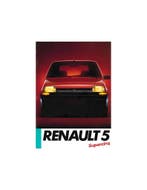 1985 RENAULT 5 BROCHURE FRANS, Nieuw, Renault, Author