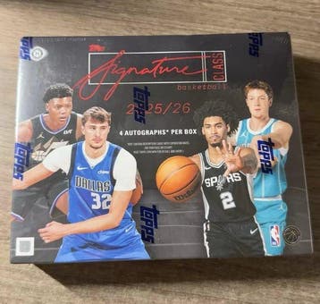 2025/26 Topps Signature Series Gesigneerde kaart, Sealed box, Nieuw