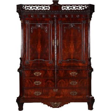 Garderobe kast of kapstok met deuren roede met haken en roed, Ophalen of Verzenden