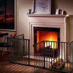 Veiligheidshek - Haardscherm - Hondenhek - 420 cm - Zwart -, Verzenden, Zo goed als nieuw