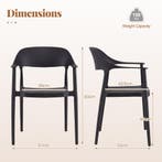 LIVSK Set van 4 Eetkamerstoelen - Weerbestendig PP - Ergonom, Kinderen en Baby's, Verzenden, Nieuw