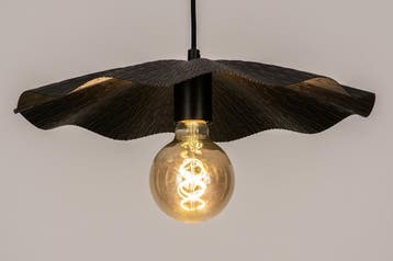 Rietveld Hanglampen - Zwart - Metaal, Huis en Inrichting, Lampen | Hanglampen, Verzenden, Nieuw