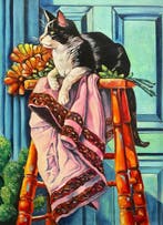 Camilo - El Trono del Gato: Elegancia sobre Escalera