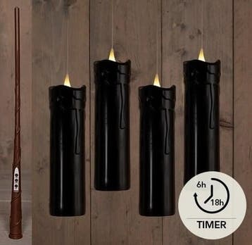 Ledkaars floating candle magic zwart annas collection met, Ophalen of Verzenden, Nieuw