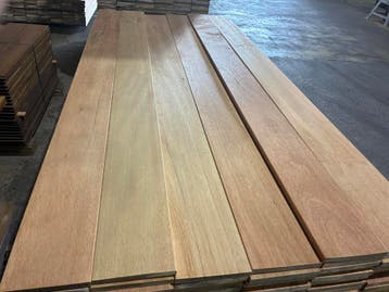 planken–vlonderplanken-schutting-Hardhout-Sucupira- 15x144mm, Ophalen, Nieuw, Hout