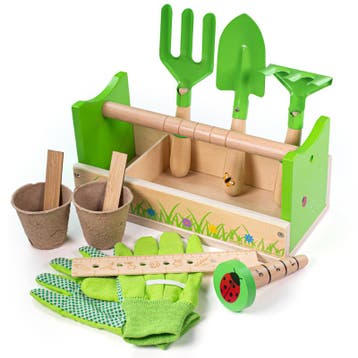 BigJigs houten tuinieren caddy - ki van €41,99 voor €33,59, Ophalen of Verzenden, Nieuw