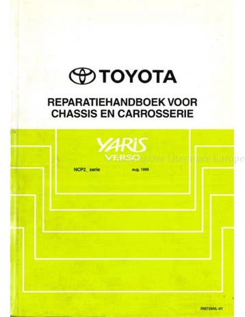 1999 TOYOTA YARIS VERSO CHASSIS EN CARROSSERIE, Auto diversen