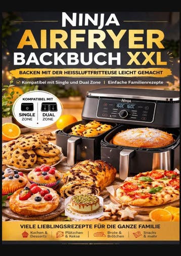 Ninja Airfryer Backbuch Xxl: Backen Mit Der Heißluftfritteus, Ophalen of Verzenden, Nieuw, Berta Elwin