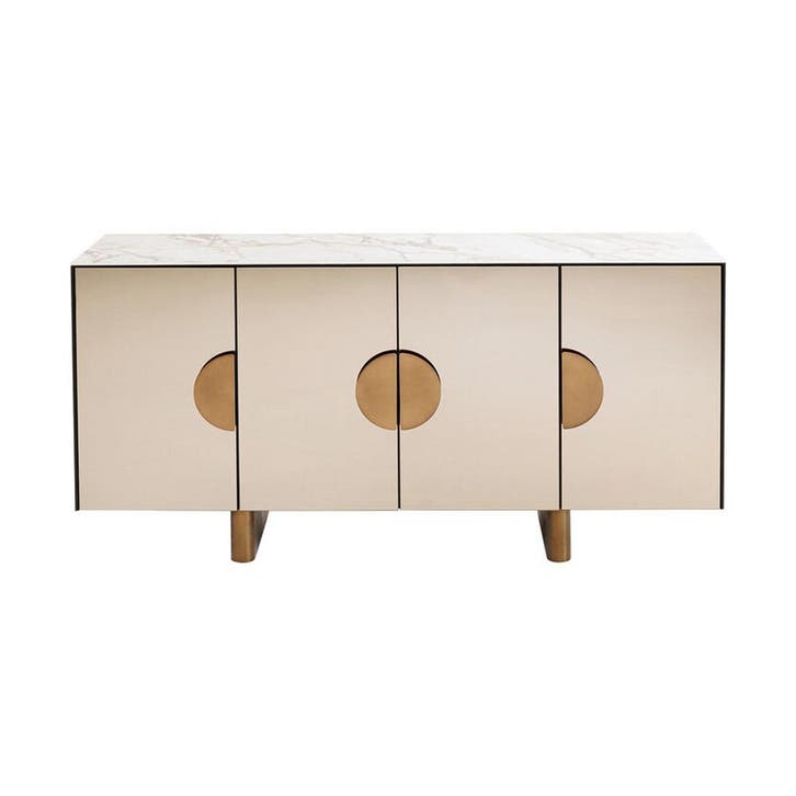 *WOONWINKEL* Kare Design Lunar Design Dressoir Spiegel En Ma, Huis en Inrichting, Kasten | Dressoirs, Nieuw, Verzenden