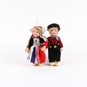 Volendams paartje in klederdracht 12 cm, Ophalen of Verzenden, Nieuw