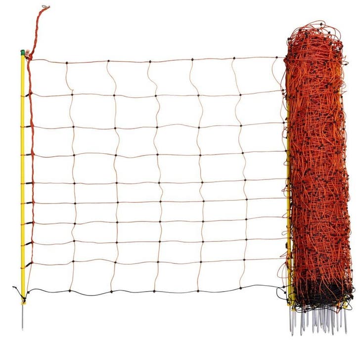 Schapennet 90cm hoog, 22m oranje enkele poot, Zakelijke goederen, Agrarisch | Werktuigen, Ophalen of Verzenden