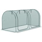 Mini Kas 2,49x1,2m Plantenbeschermingstent Met Deur Voor Tui, Verzenden