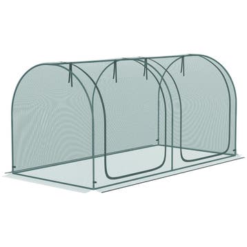 Mini Kas 2,49x1,2m Plantenbeschermingstent Met Deur Voor Tui, Verzenden