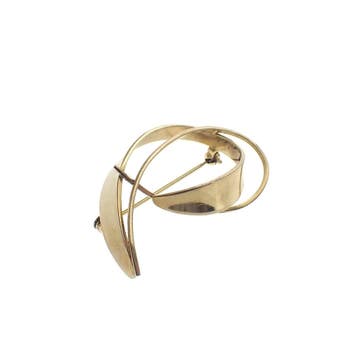8 karaat vintage broche, Ophalen of Verzenden, Gebruikt, Overige kleuren, Goud