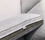 Serva voetenbank met kussen naturel rotan - suntech grey, Tuin en Terras, Tuintafels, Ophalen of Verzenden, Nieuw