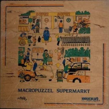 Educo Puzzel Supermarkt (64 stukken), Verzenden, Nieuw