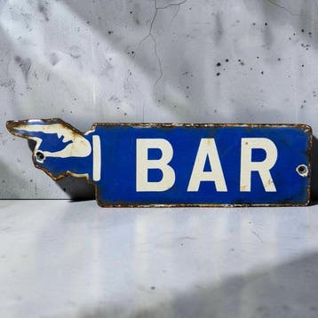 Signalétique Bar - Emaille plaat - Emaille