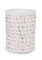 5m Sierlint wit / goud cadeautje - kerst - krullint - cad..., Ophalen of Verzenden, Nieuw