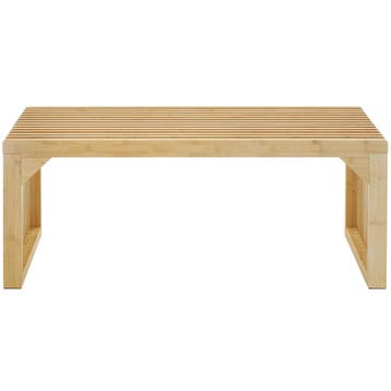 Hocker/zitbank Ribb, lamellenlook, belastbaar tot 350 kg, Verzenden, Nieuw