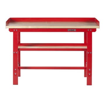 Werkbank 150 cm met hardhouten blad en opzetrand, Ophalen of Verzenden, Nieuw